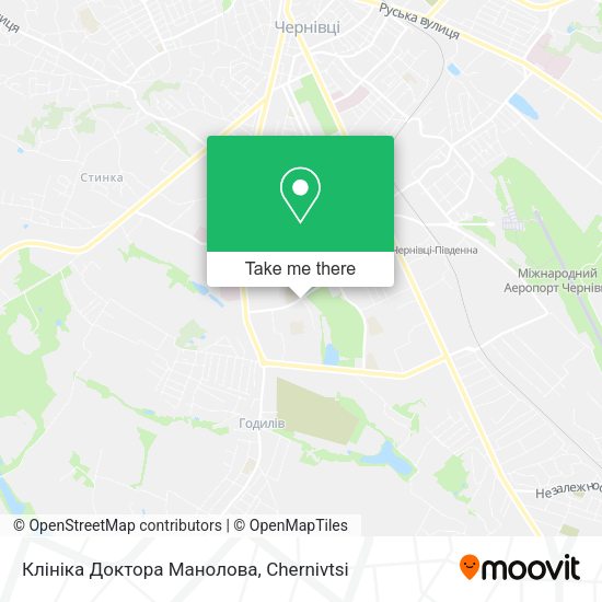Карта Клініка Доктора Манолова