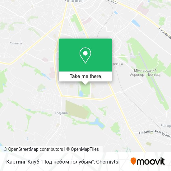 Карта Картинг Клуб "Под небом голубым"