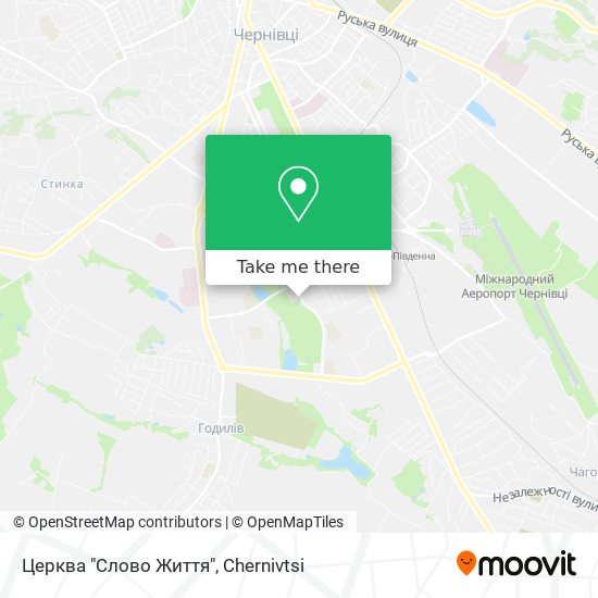 Церква "Слово Життя" map