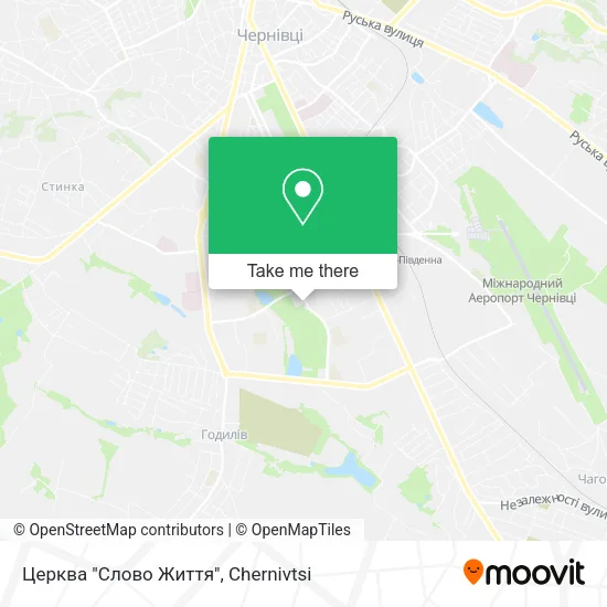 Карта Церква "Слово Життя"