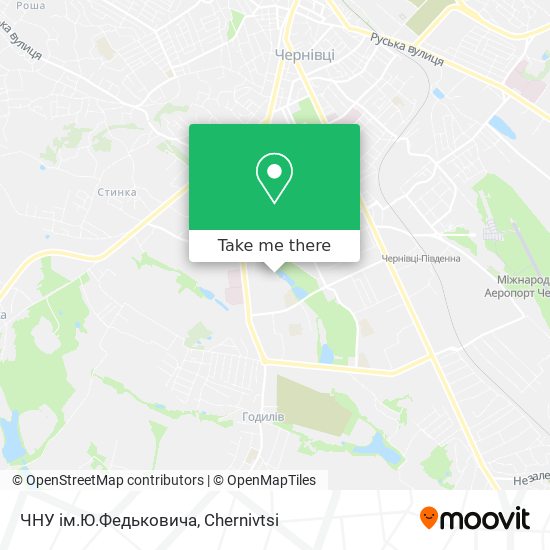ЧНУ ім.Ю.Федьковича map