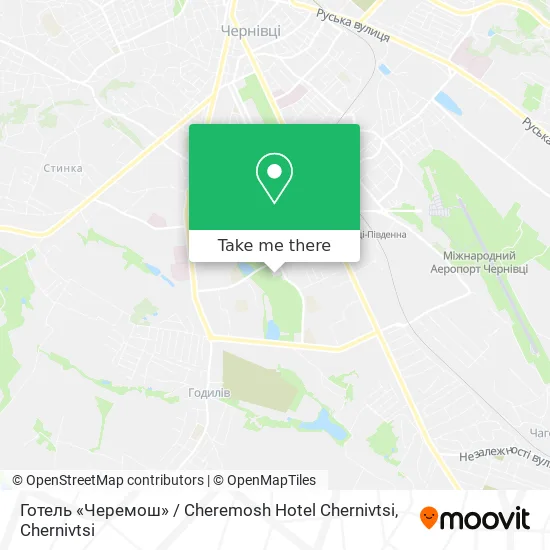 Готель «Черемош» / Cheremosh Hotel Chernivtsi map