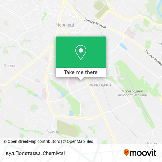 вул.Полєтаєва map