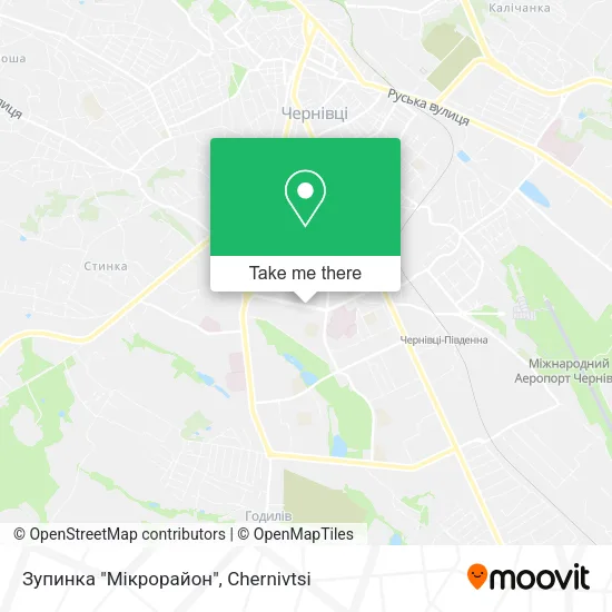 Карта Зупинка "Мікрорайон"