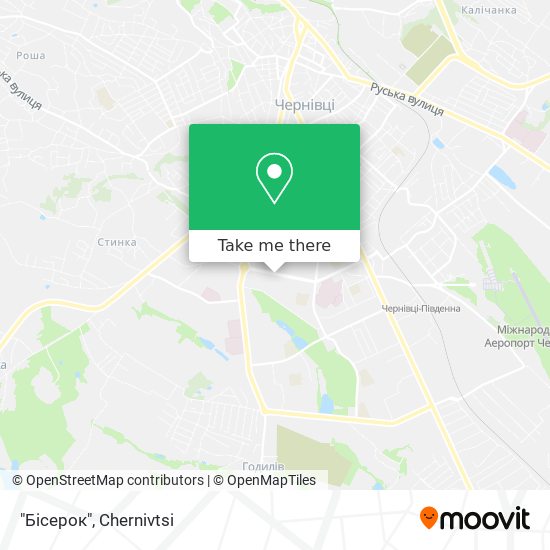 "Бісерок" map