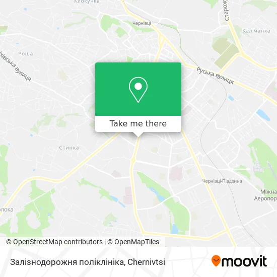 Залізнодорожня поліклініка map