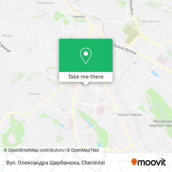 Вул. Олександра Щербанюка map