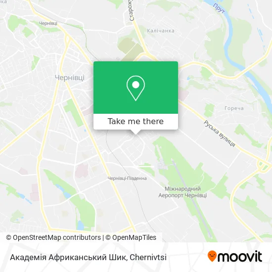 Академія Африканський Шик map