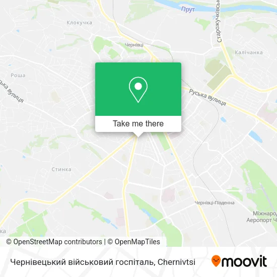 Карта Чернівецький військовий госпіталь