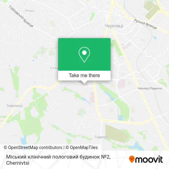 Карта Міський клінічний пологовий будинок №2