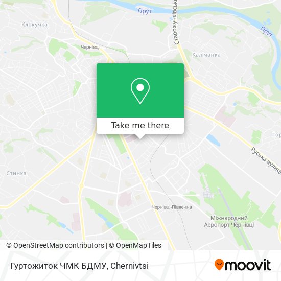 Гуртожиток ЧМК БДМУ map