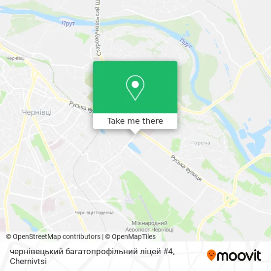 чернівецький багатопрофільний ліцей #4 map