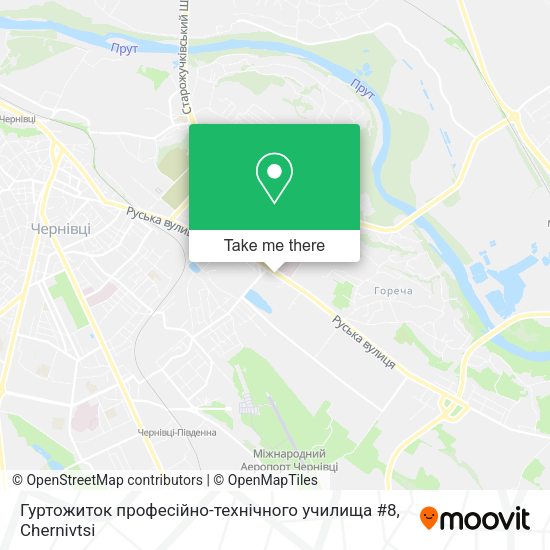 Карта Гуртожиток професійно-технічного училища #8