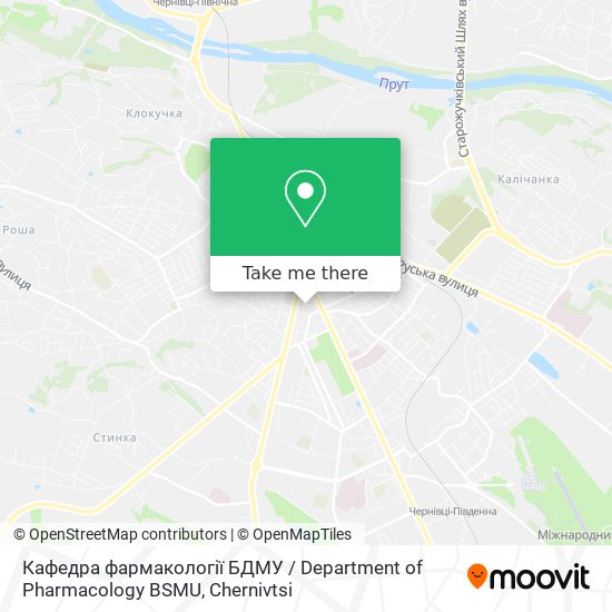 Карта Кафедра фармакології БДМУ / Department of Pharmacology BSMU
