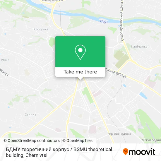 БДМУ теоретичний корпус / BSMU theoretical building map