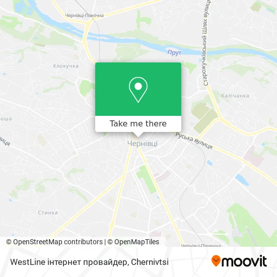WestLine інтернет провайдер map