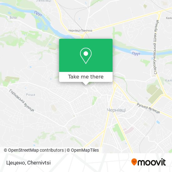 Цецено map