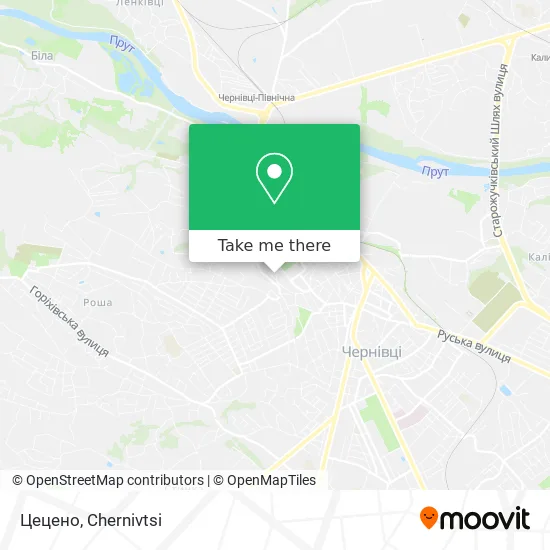 Цецено map