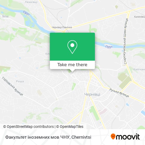 Факультет іноземних мов ЧНУ map