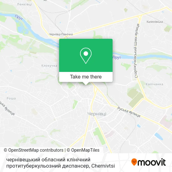 чернівецький обласний клінічний протитуберкульозний диспансер map