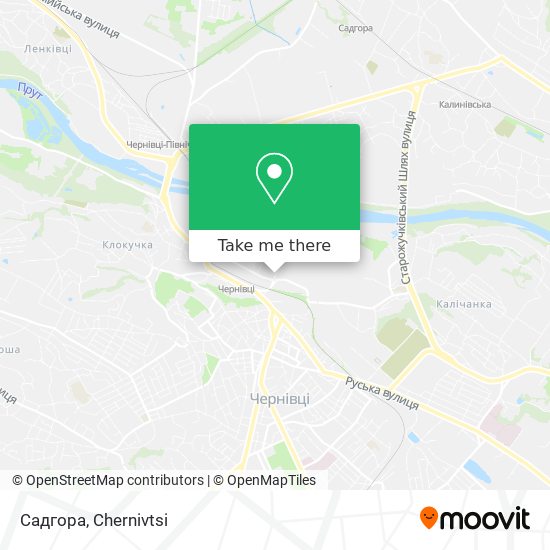 Садгора map