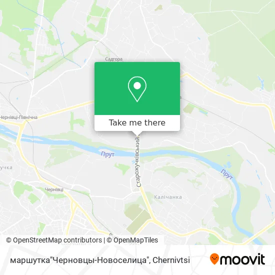 маршутка"Черновцы-Новоселица" map