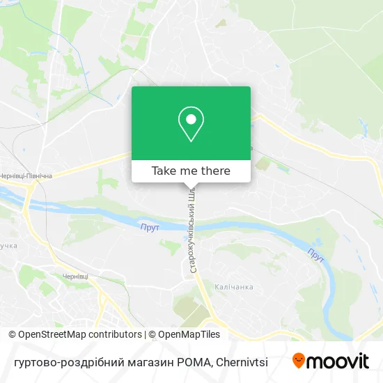 гуртово-роздрібний магазин РОМА map