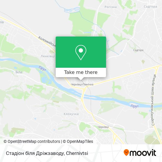 Стадіон біля Дріжзаводу map
