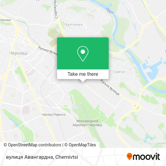 Карта вулиця Авангардна
