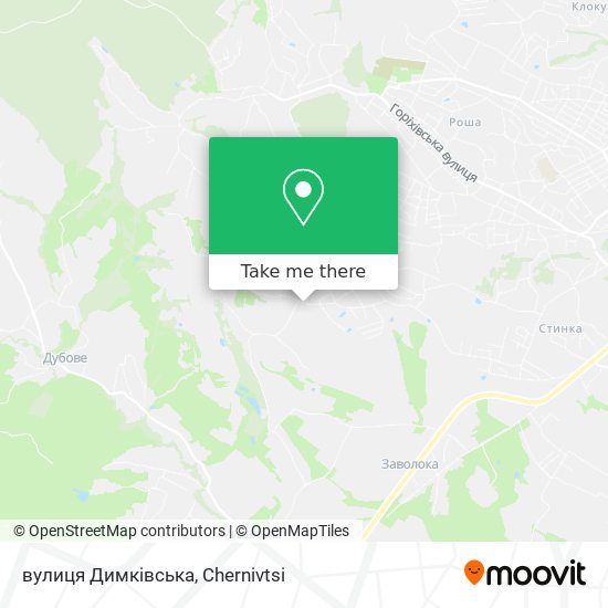 вулиця Димківська map