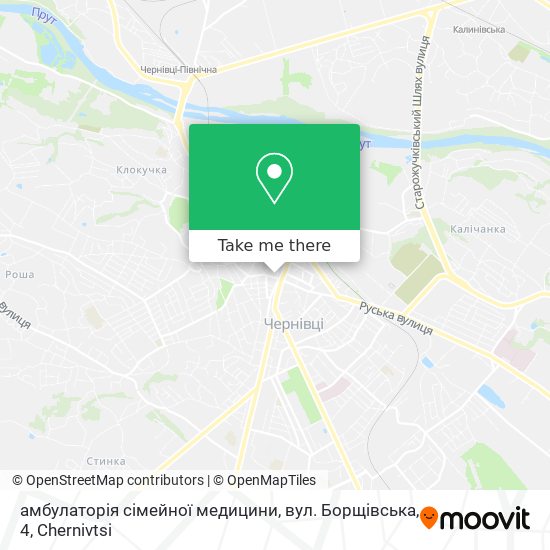 амбулаторія сімейної медицини, вул. Борщівська, 4 map