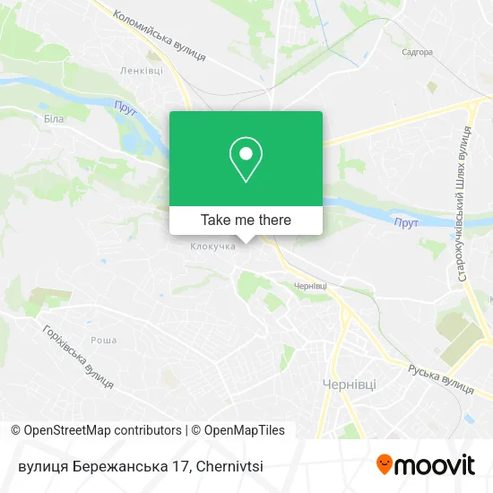 Карта вулиця Бережанська 17