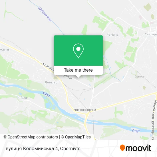Карта вулиця Коломийська 4