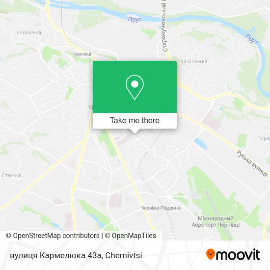 Карта вулиця Кармелюка 43а