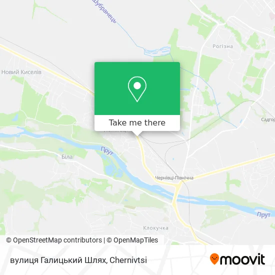 вулиця Галицький Шлях map