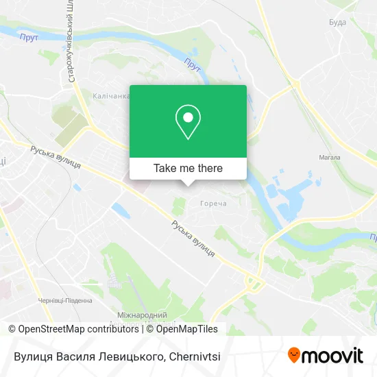 Карта Вулиця Василя Левицького