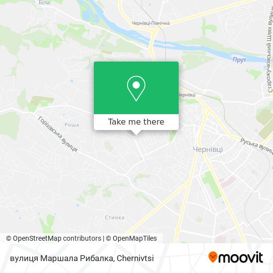 вулиця Маршала Рибалка map