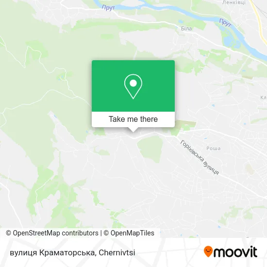 Карта вулиця Краматорська