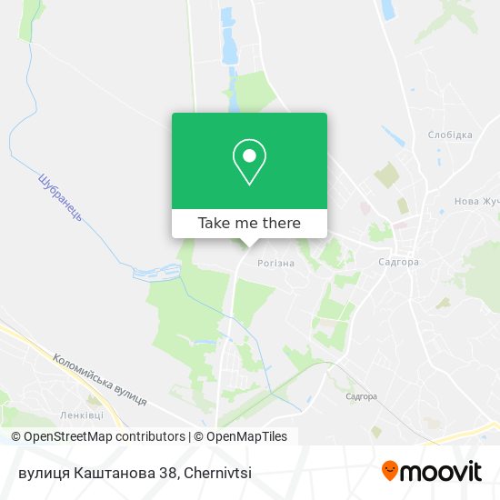 вулиця Каштанова 38 map