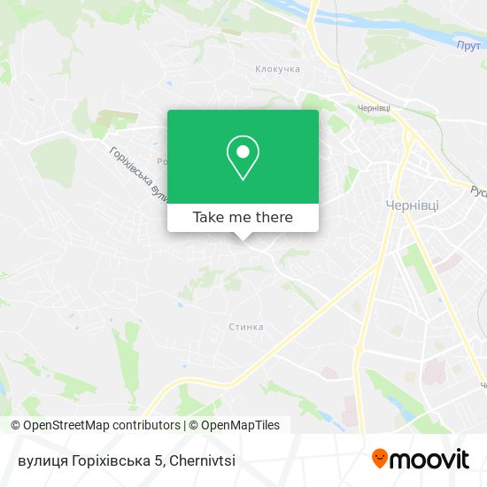 вулиця Горіхівська 5 map