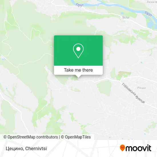 Карта Цецино
