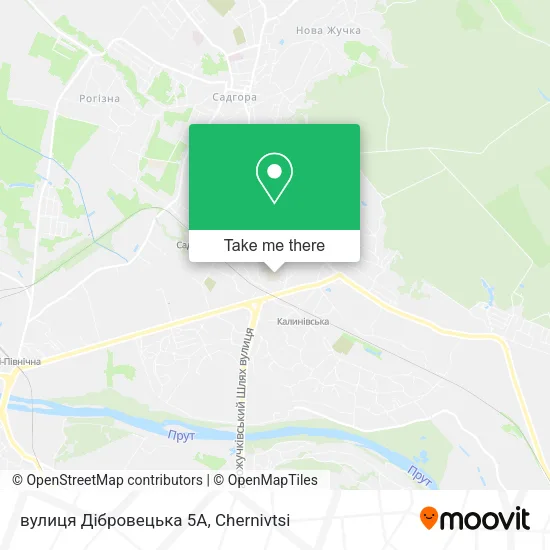 Карта вулиця Дібровецька 5А