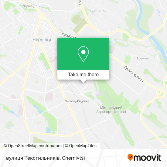 Карта вулиця Текстильників