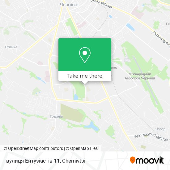 вулиця Ентузіастів 11 map