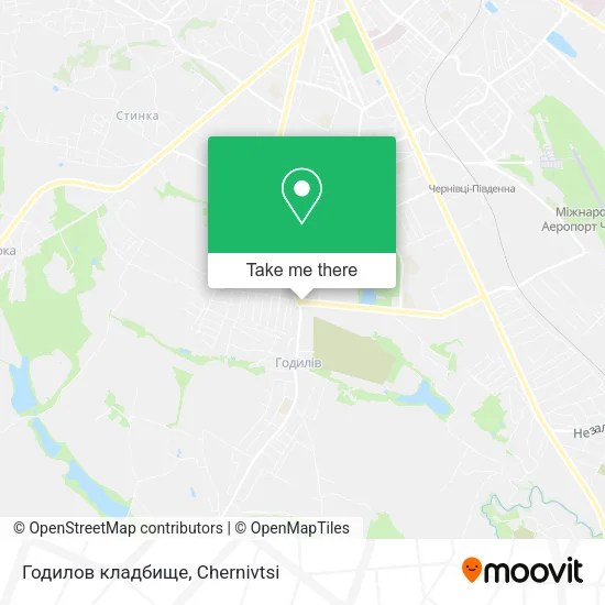 Карта Годилов кладбище