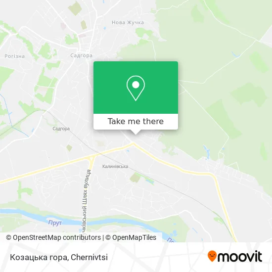 Козацька гора map