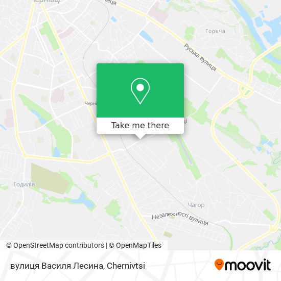 вулиця Василя Лесина map