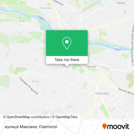 Карта вулиця Маковея