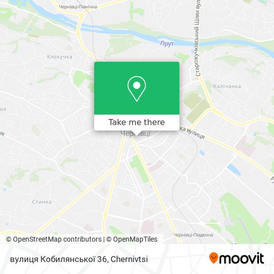 вулиця Кобилянської 36 map