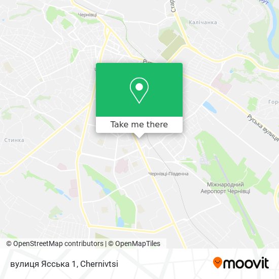 вулиця Ясська 1 map